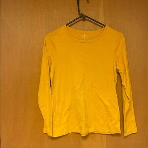 ST. JOHNS BAY long sleeve yellow tshirt size M